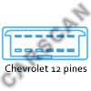 Conector de Diagnóstio Chevrolet 12 pines